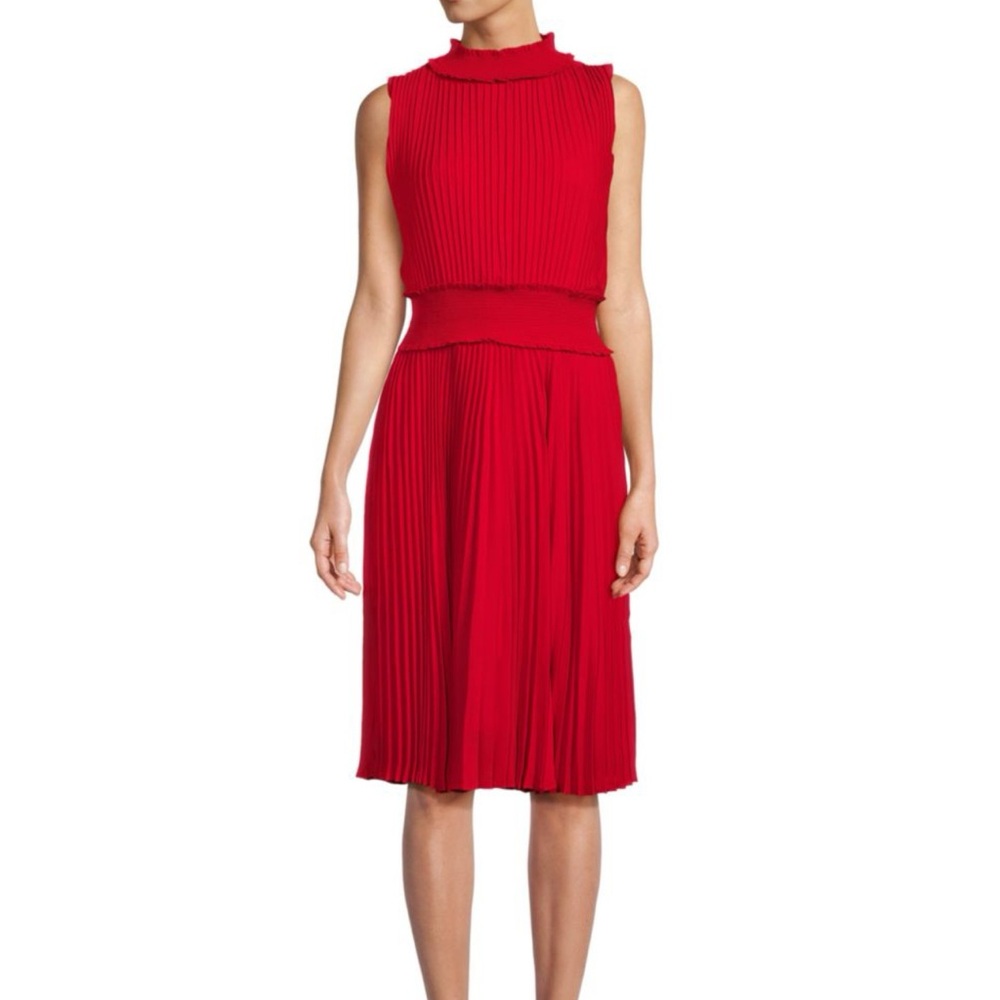 NWOT Nanette Lepore Vibrant Red Blouson Dress, sz 4